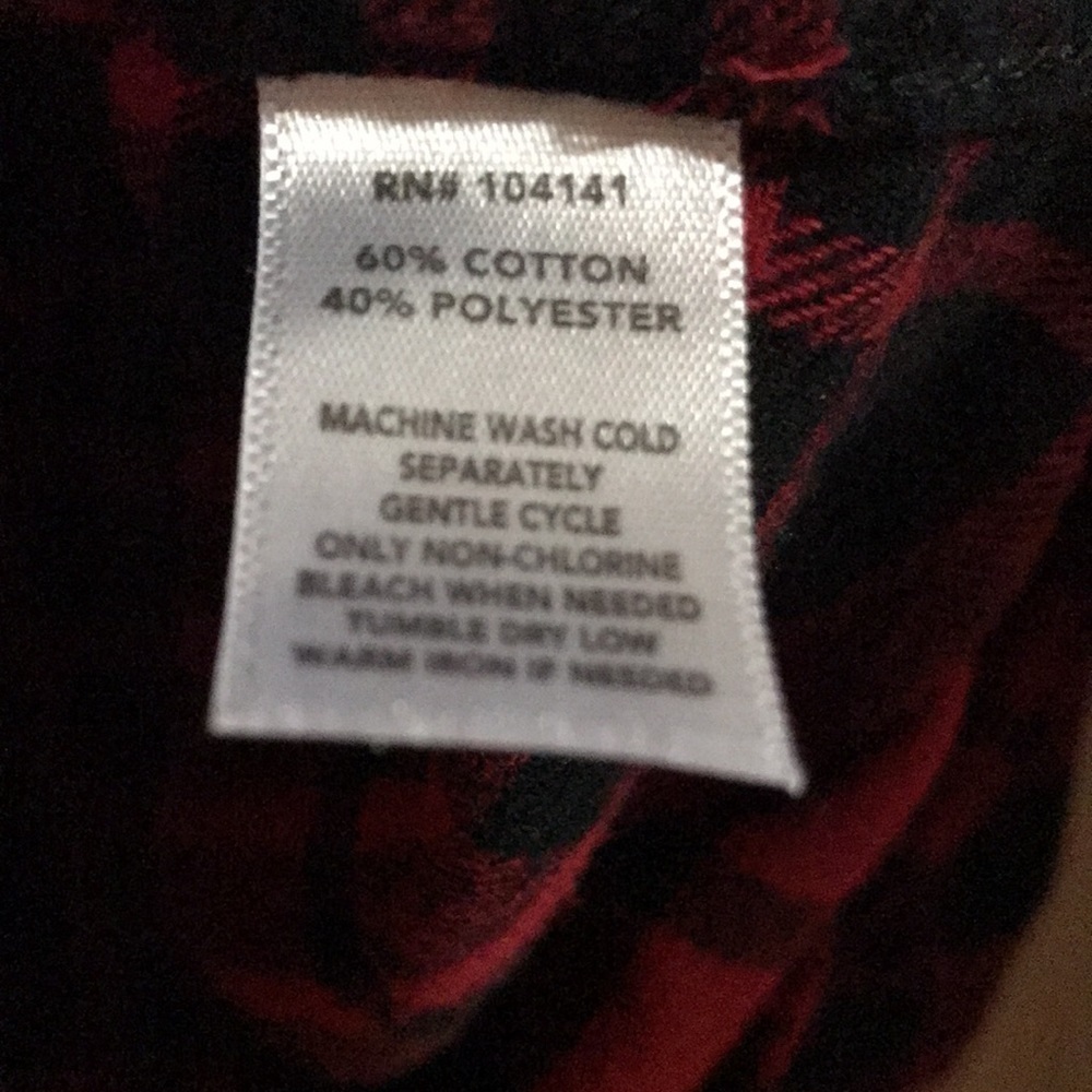 Field & Stream Red Black Plaid Shirt M - Picture 5 of 6